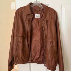 BDG Tan Faux Leather Jacket